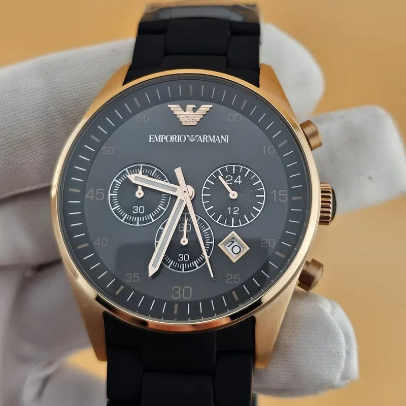 Emporio Armani Sportivo Chronograph Rose Gold-tone Men's Watch- AR5905